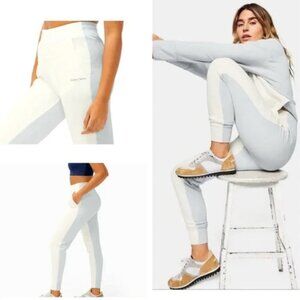Outdoor Voices Two-Toned Blue and Cream Sweatpants - Size XS